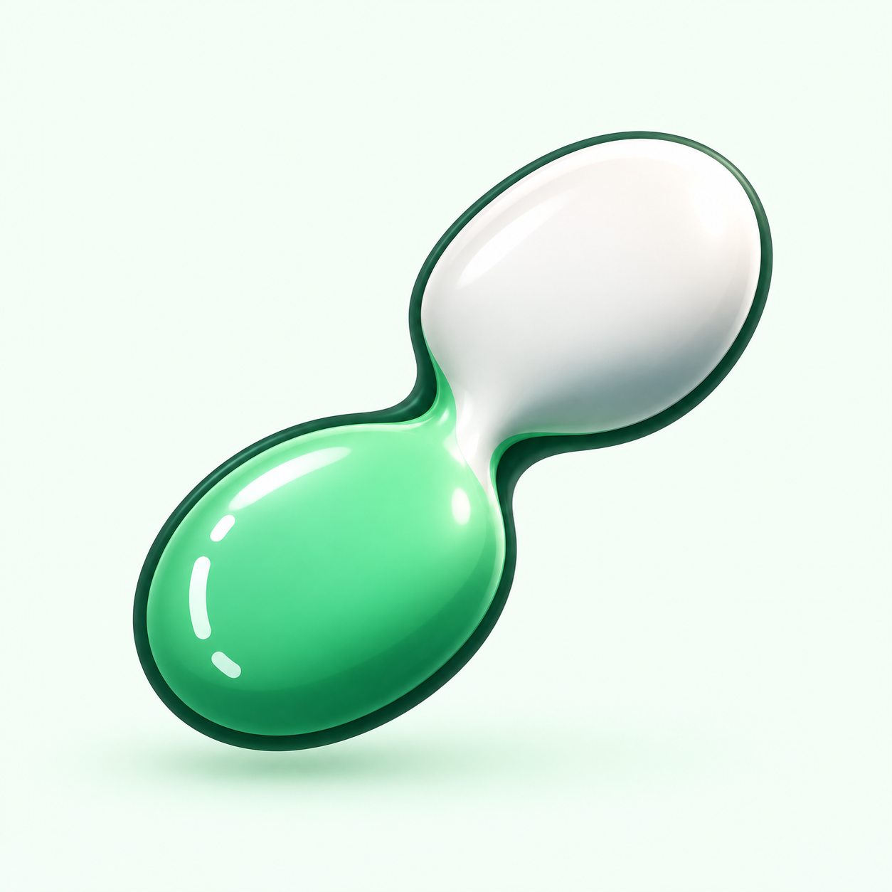 Green and white Pump Pairs mark